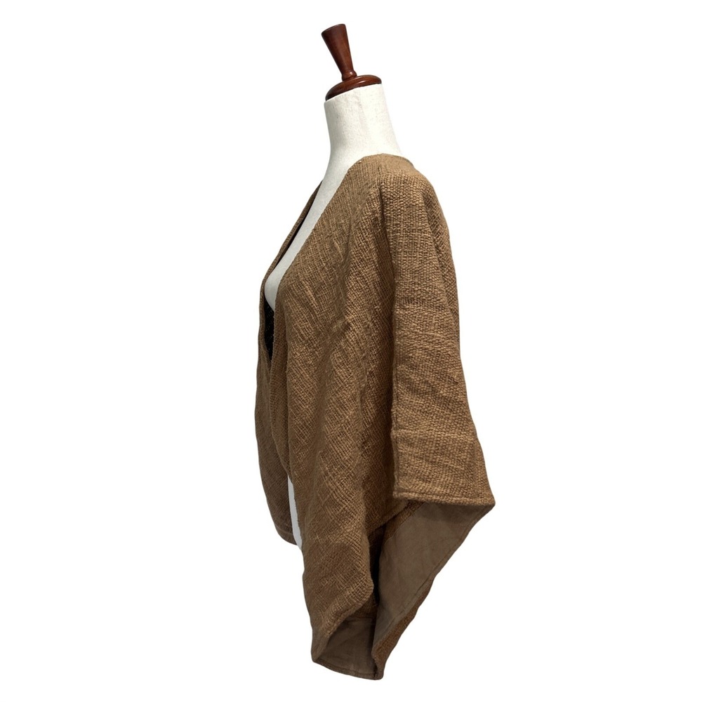 Nomad the Label Small / Medium Bloom Cotton Shrug in Desert Sand Boxy Boho - Picture 7 of 13